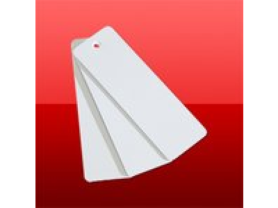 Bílá plastová visačka 37mm x 115mm (100ks) (CVT37X115)