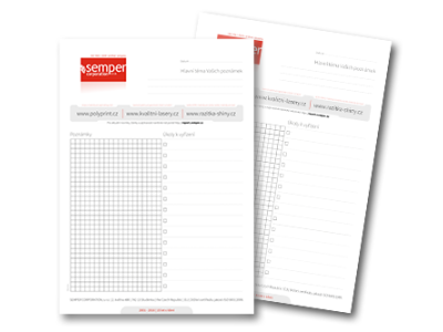 Poznámkový blok SEMPER CORPORATION SRO (A5)