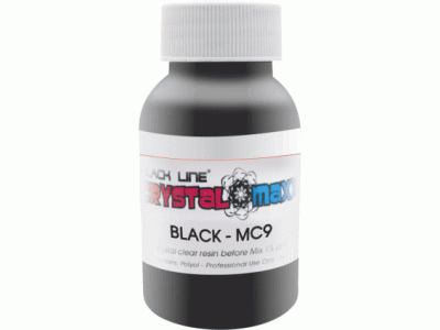 CrystalMaxx - ČERNÁ / pigment - skleněný efekt 100 g