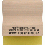 Sítotisková těrka dřevěná 12,5cm (70sh)