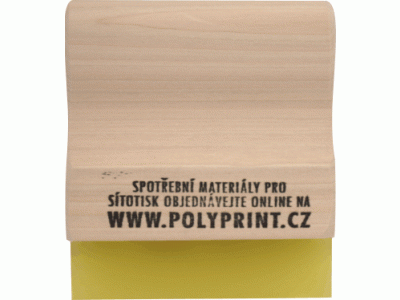 Sítotisková těrka dřevěná 12,5cm (70sh)