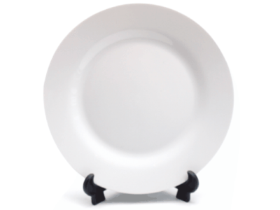 PixMaster / Talíř dezertní _ bílý_keramika_pr. 20,5cm včetně stojánku