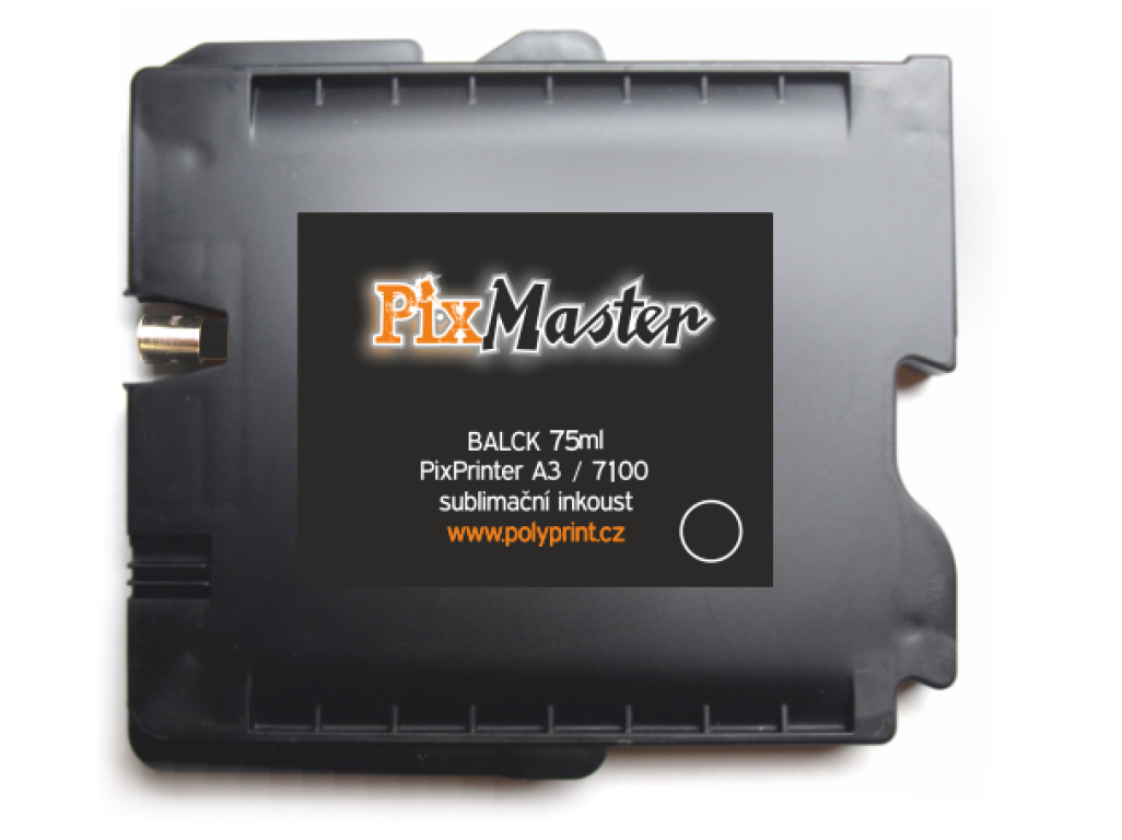 PixMaster / Cartridge se sublimačním inkoustem, black, 75ml (pro A3) /7100