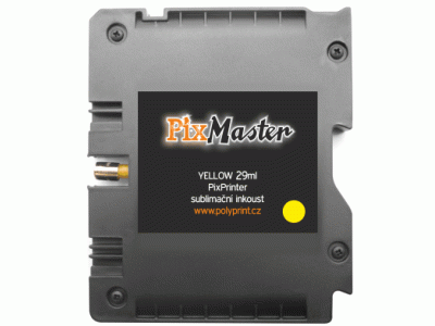 PixMaster / Cartridge se sublimačním ink., yellow, 29ml (pro A4) / NEW/ 3110DN, 7100DN