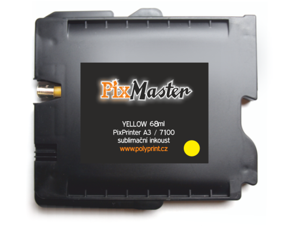 PixMaster / Cartridge se sublimačním inkoustem, yellow, 68ml (pro A3) / 7100