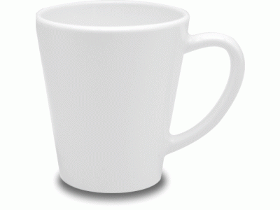 PixMaster / Hrnek LATTE bílý_plast POLY_300ml (kónický tvar)