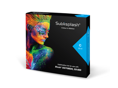 Sublisplash sublimační cartridge, Cyan, 70ml (pro A3), 7100DN