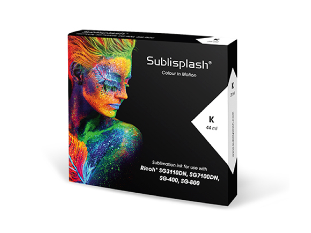 Sublisplash sublimační cartridge, Black, 44ml (pro A4), 3110DN, 7100 low capacity