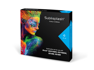 Sublisplash sublimační cartridge, Cyan, 31ml (pro A4), 3110DN, 7100 low capacity
