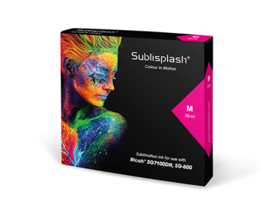 Sublisplash sublimační cartridge, Magenta, 70ml (pro A3), 7100DN