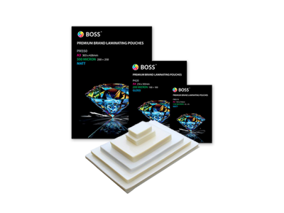 Laminovací fólie Boss Premium, 80x111mm (A7), 175mic, 100ks