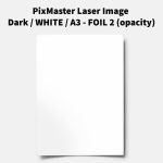 PixMaster Laser Image Dark / WHITE / A3 - FOIL 2 (opacity)