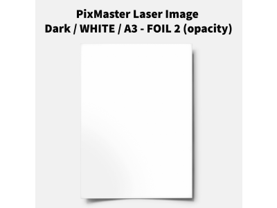 PixMaster Laser Image Dark / WHITE / A3 - FOIL 2 (opacity)