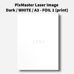 PixMaster Laser Image Dark / WHITE / A3 - FOIL 1 (print)