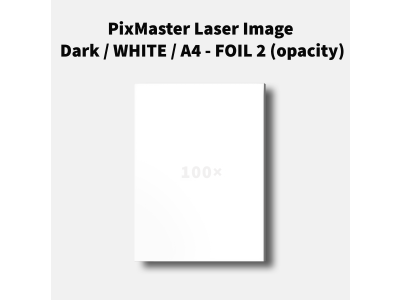 PixMaster Laser Image Dark / WHITE / A4 - FOIL 2 (opacity)