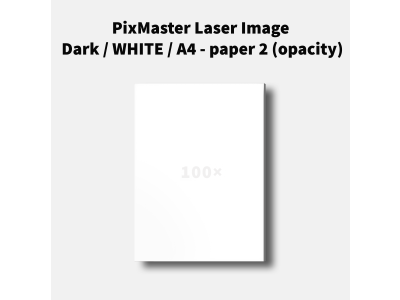 PixMaster Laser Image Dark / WHITE / A4 - paper 2 (opacity)