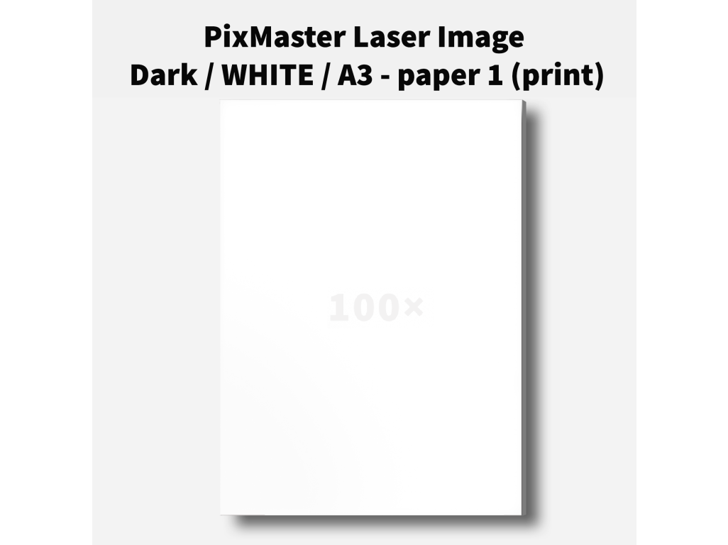 PixMaster Laser Image Dark / WHITE / A3 - paper 1 (print)
