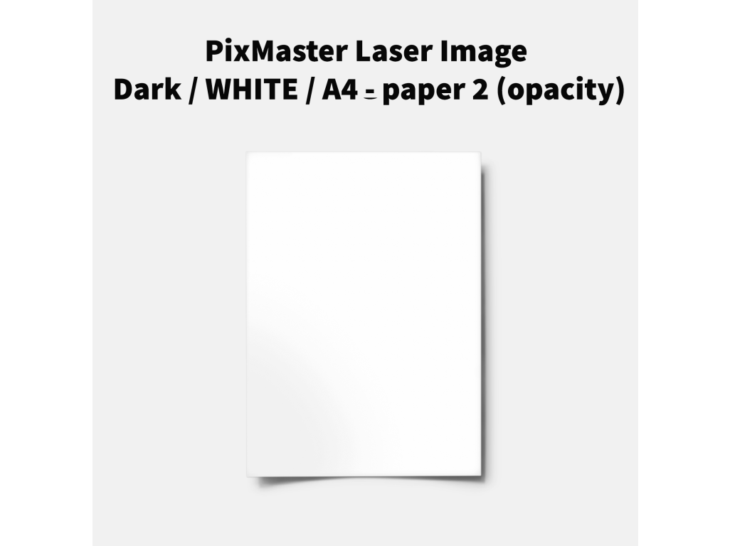 PixMaster Laser Image Dark / WHITE / A4 - paper 2 (opacity)