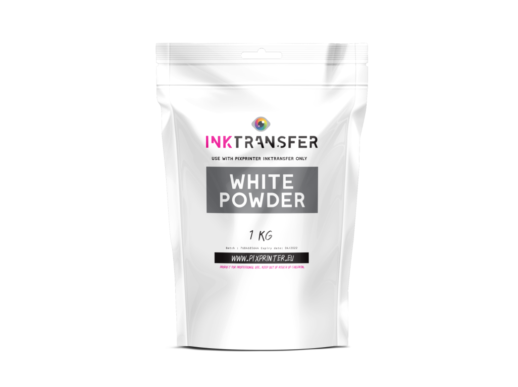 Práškové lepidlo InkTransfer Powder, WHITE MEDIUM (1kg)