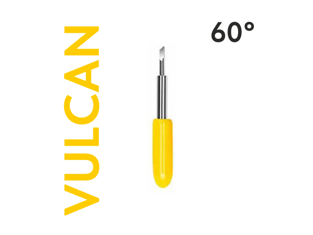 Řezací nůž VULCAN žlutý (60°)