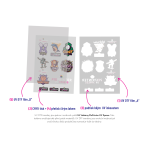 UV DTF film PROFI A3 (set 1+2), balení 100 archů